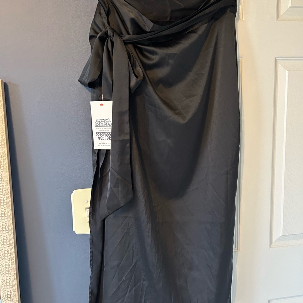 Never Fully Dressed Black Maxi Jaspre Wrap Skirt NWT